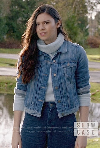 Nia's denim jacket on Supergirl