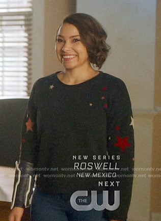 Nora's star print sweatshirt on The Flash