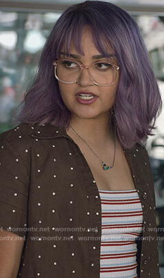 Gert's white striped cami on Marvel's Runaways