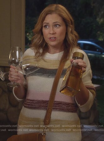 Lena's striped sweater on Splitting Up Together