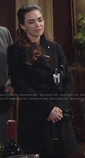 Victoria's black coat on The Young and the Restless