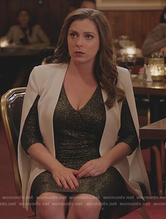 Rebecca's white cape on Crazy Ex Girlfriend