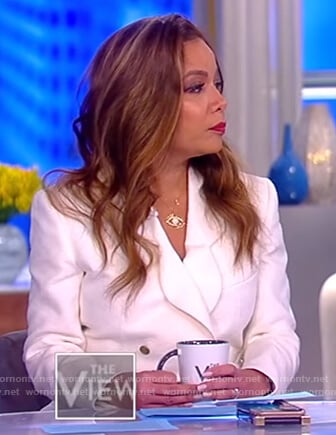 Sunny's white blazer mini dress by The View