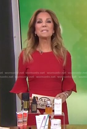 Kathie's red bell sleeve dress on Today