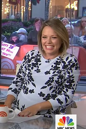 Dylan's blue floral knit dress on Today