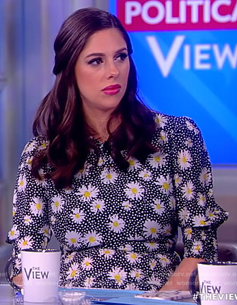 Abby's daisy print dress on The View
