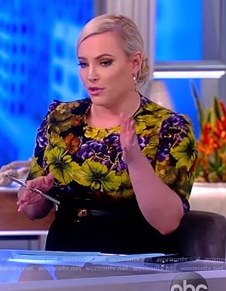 Meghan's floral print top on The View