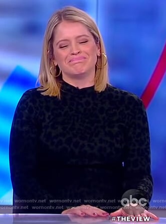 Sara's leopard print dress on The View
