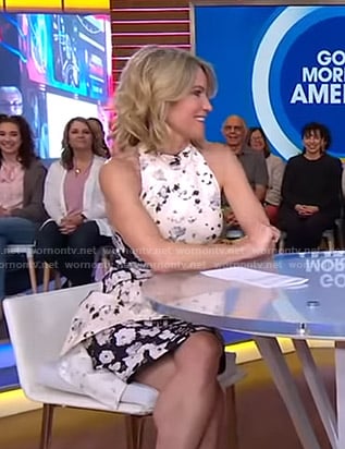Amy's mixed floral print dress on Good Morning America
