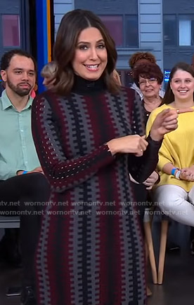 Cecilia's turtleneck knit dress on Good Morning America
