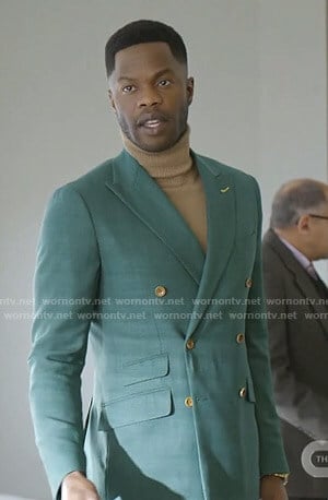 Jeff's green suit on Dynasty