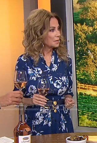 Kathie's blue floral dress on Today