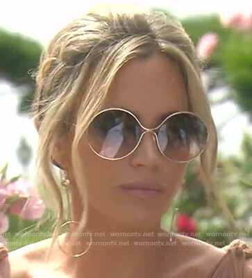 Teddi's round sunglasses on The Real Housewives of Beverly Hills