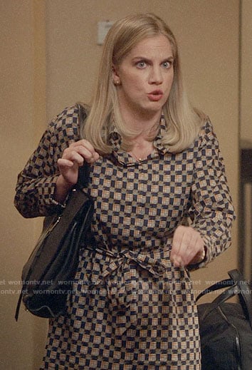 Amy's checked shirtdress on Veep