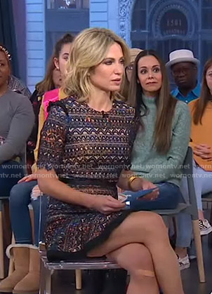 Amy's lace mini dress on Good Morning America