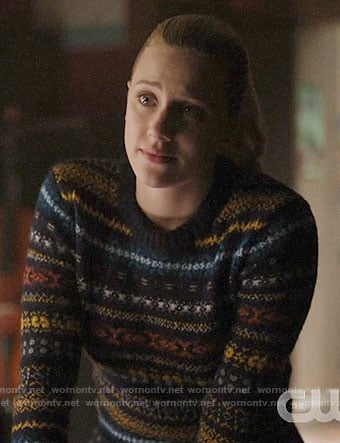 Betty's blue fair isle sweater on Riverdale