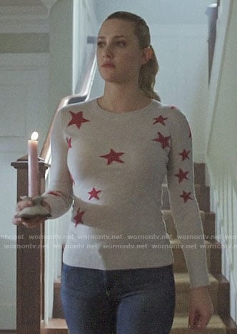 Betty's star print sweater on Riverdale