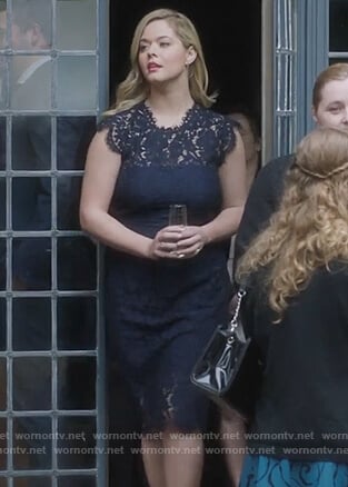Ali's blue lace dress on PLL the Perfectionists