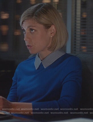 Kate's blue sweater on For the People