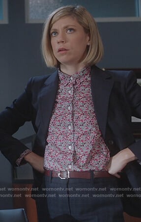 Kate's floral blouse on For the People