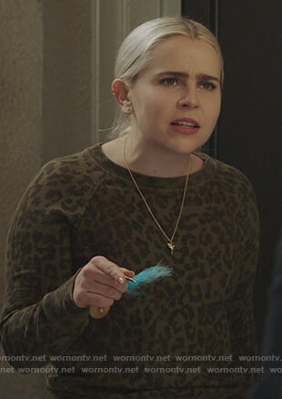 Annie's leopard print sweatshirt on Good Girls