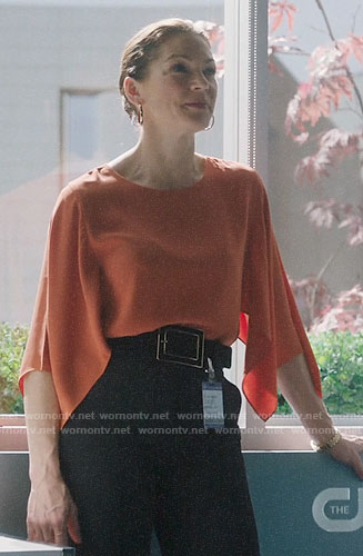 Julia's orange blouse on Charmed