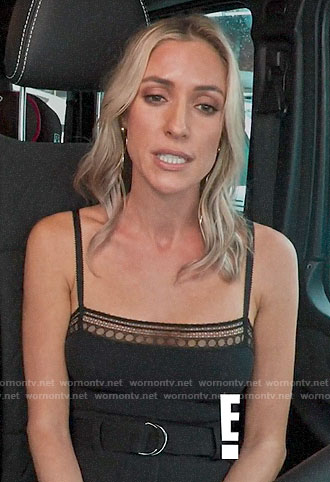 Kristin's black lace-trim cami on Very Cavallari