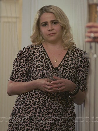 Annie's leopard print wrap dress on Good Girls