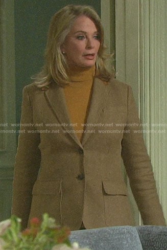 Marlena's herringbone blazer on Days of our Lives