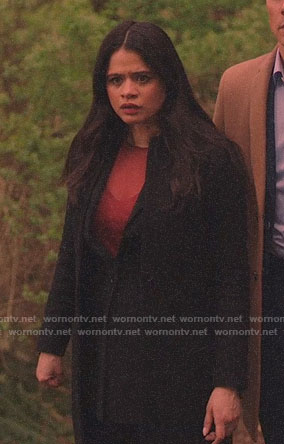 Mel's black coat on Charmed