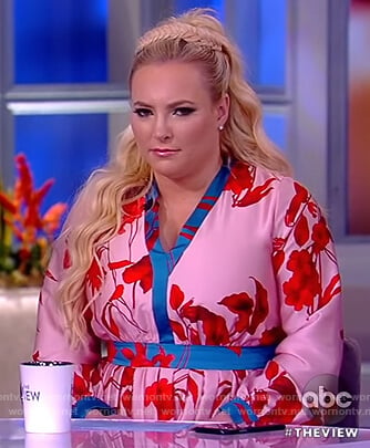 Meghan's pink floral dress on The View