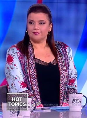 Ana's print kimono on The View
