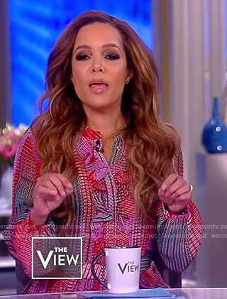 Sunny's check ruffled dress on The View
