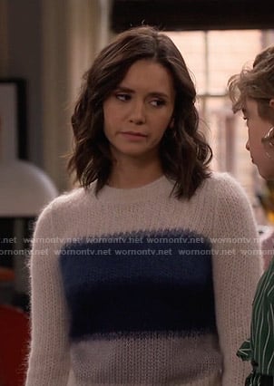 Clem's ombre striped sweater on Fam
