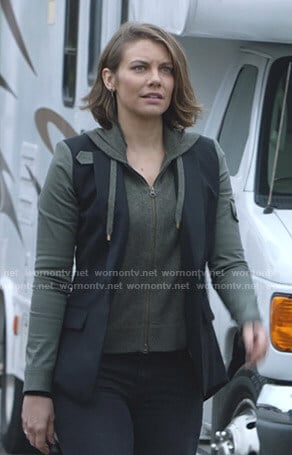 Frankie's green and navy blazer on Whiskey Cavalier