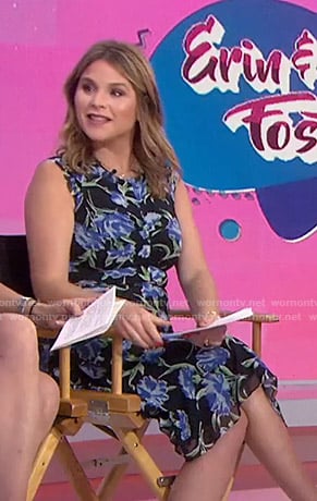 Jenna's black floral dress on Today