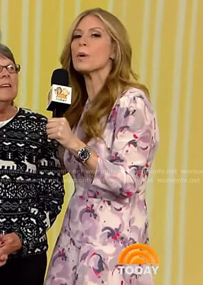 Jill's pink floral dress on Today