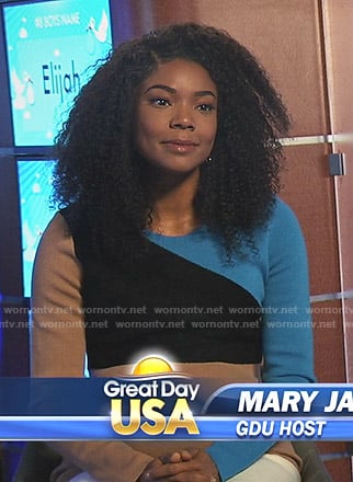 Mary Jane's colorblock knit dress on Being Mary Jane