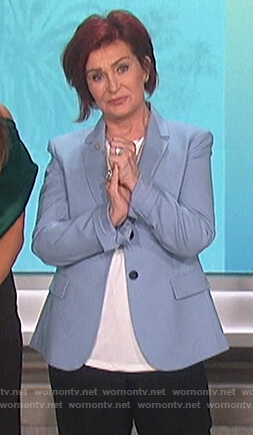 Sharon's blue blazer on The Talk