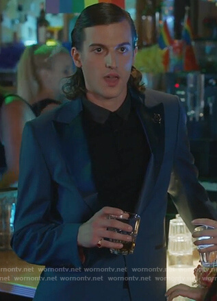 Patrick's blue blazer on The Bold Type