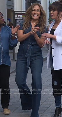 Carrie's denim jumpsuit on The Talk