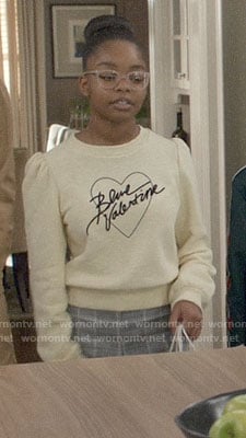 Diane's Blue Valentine sweater on Black-ish