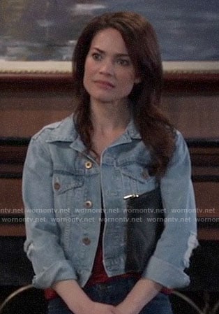 Elizabeth's denim jacket on General Hospital