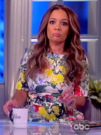 Sunny's floral belted dress on The View
