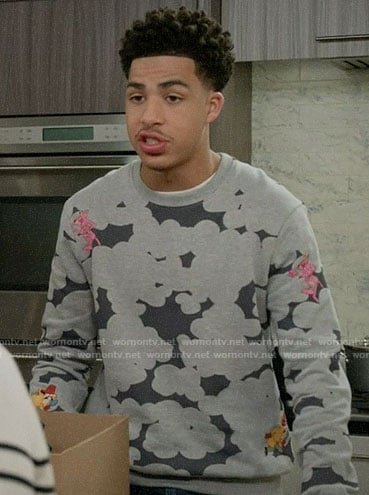Junior's Pink Panther sweatshirt on Black-ish