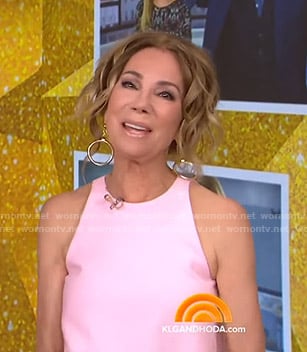 Kathie's pink sleeveless dress on Today