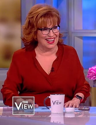 Joy's red blouse on The View