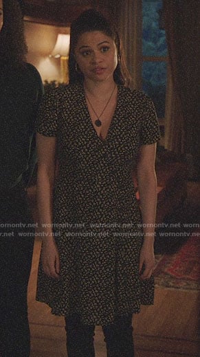 Mel's floral button front dress on Charmed