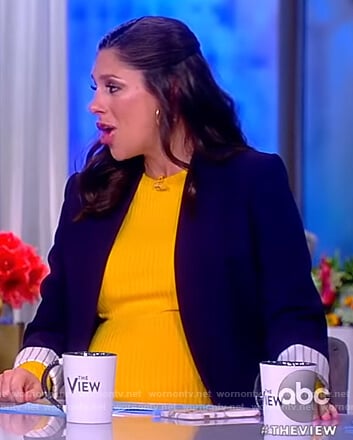 Abby's navy blazer on The View