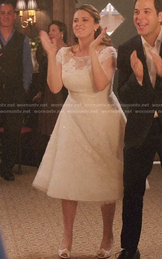 Rebecca's wedding dress on Crazy Ex-Girlfriend